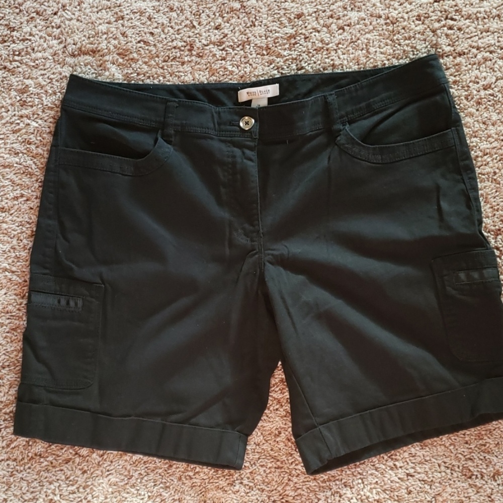 WHBM Black Bermuda Shorts Size 14